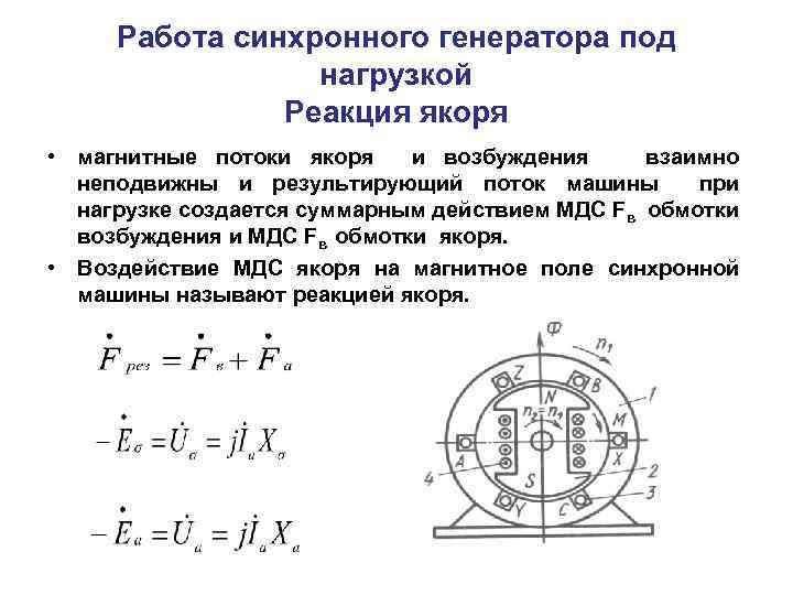 Неявнополюсный синхронный генератор