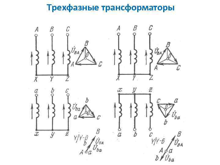 Трехфазные трансформаторы 