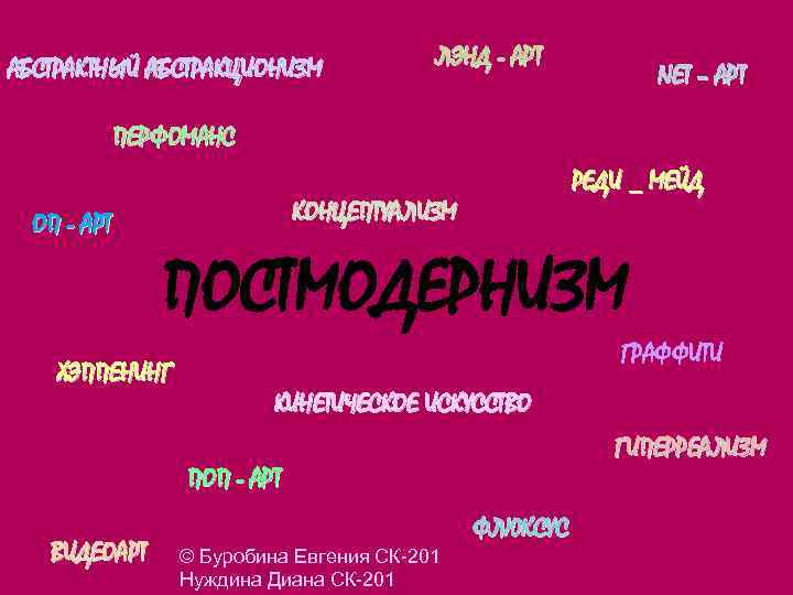 АБСТРАКТНЫЙ АБСТРАКЦИОНИЗМ ЛЭНД - АРТ NЕТ – АРТ ПЕРФОМАНС РЕДИ _ МЕЙД КОНЦЕПТУАЛИЗМ ОП