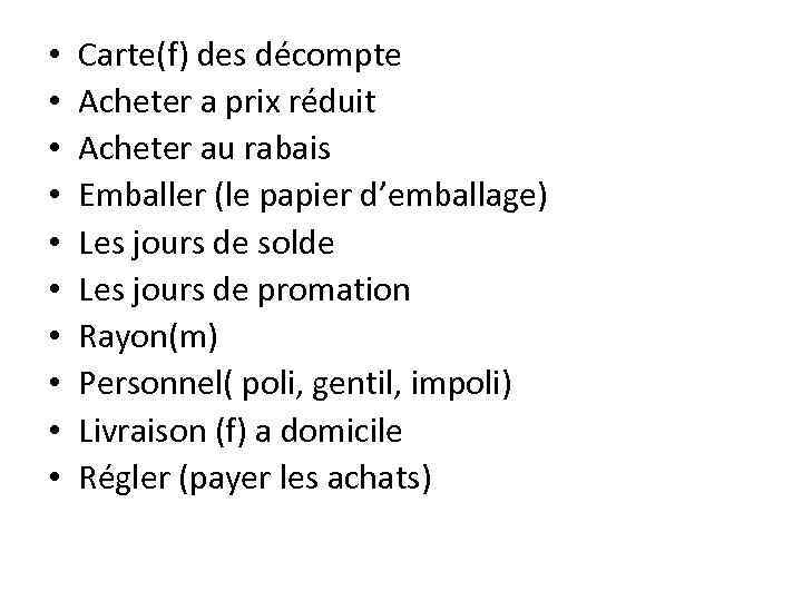  • • • Carte(f) des décompte Acheter a prix réduit Acheter au rabais