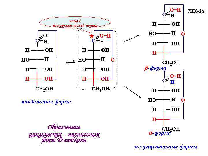 O H C H новый ассиметрический центр O C H H HO OH H
