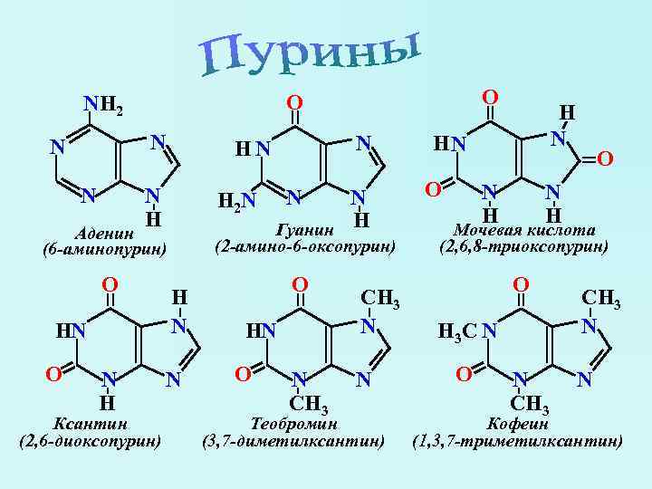 Аденин формула структурная фото