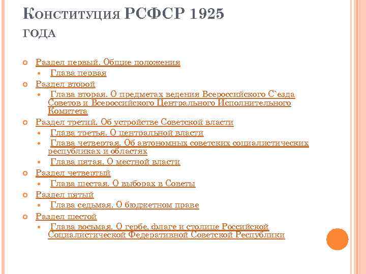 Конституция 1925 года фото