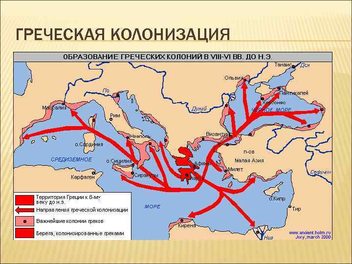 История контурная карта древняя греция и греческие колонии контурная карта