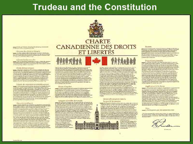 Trudeau and the Constitution 