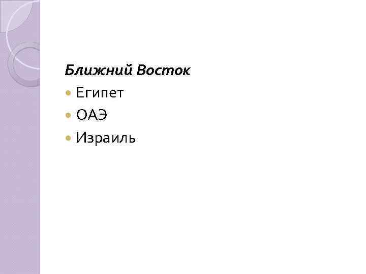 Ближний Восток Египет ОАЭ Израиль 