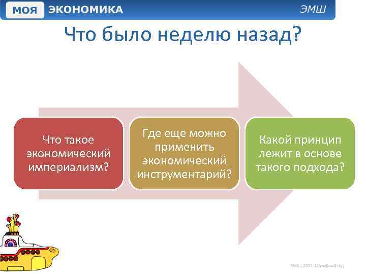 Что было неделю назад? Что такое экономический империализм? Где еще можно применить экономический инструментарий?