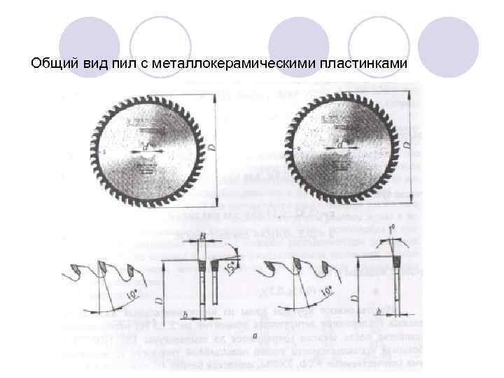 Общий вид пил с металлокерамическими пластинками 