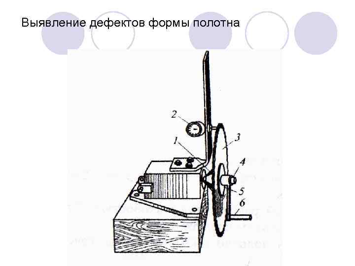 Выявление дефектов формы полотна 