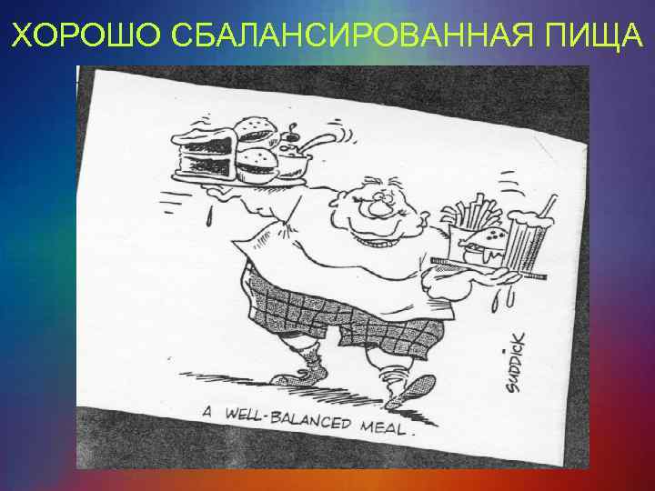 ХОРОШО СБАЛАНСИРОВАННАЯ ПИЩА 
