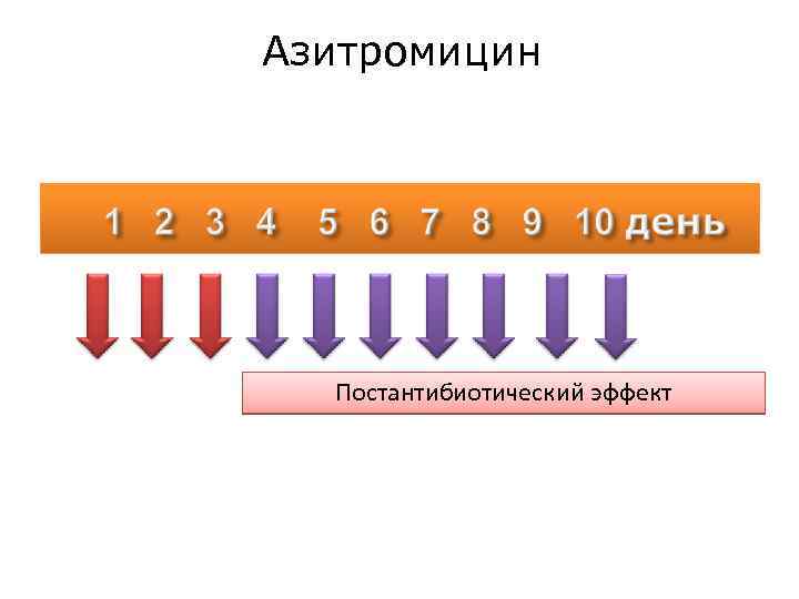 Азитромицин Постантибиотический эффект 
