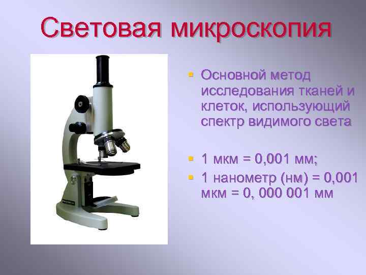 Увеличение изображения обеспечиваемое световым микроскопом соответствует увеличение