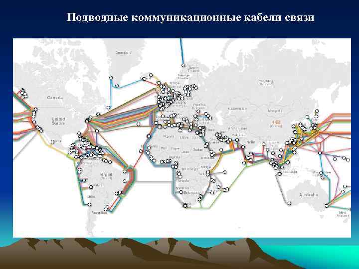 Подводные коммуникационные кабели связи 