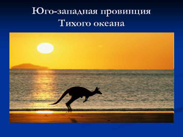 Юго-западная провинция Тихого океана 