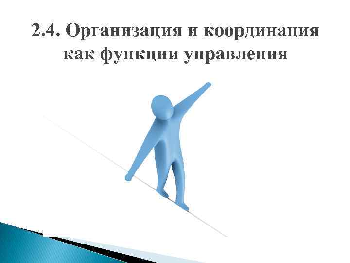2. 4. Организация и координация как функции управления 