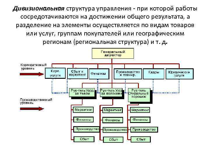 Дивизиональная организационная структура