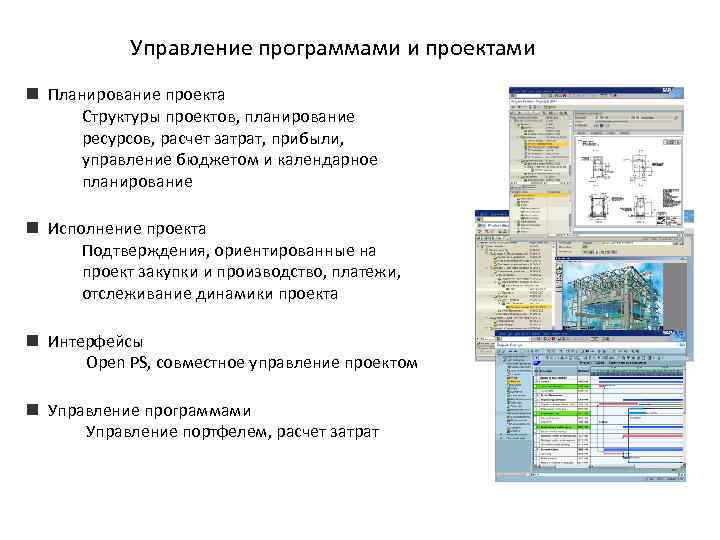 Управление программами и проектами n Планирование проекта Структуры проектов, планирование ресурсов, расчет затрат, прибыли,
