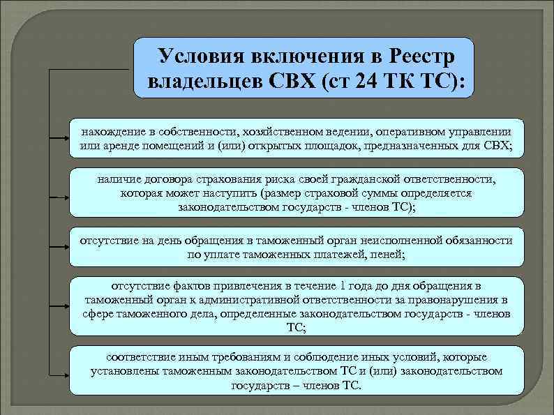 Владелец склада временного хранения презентация