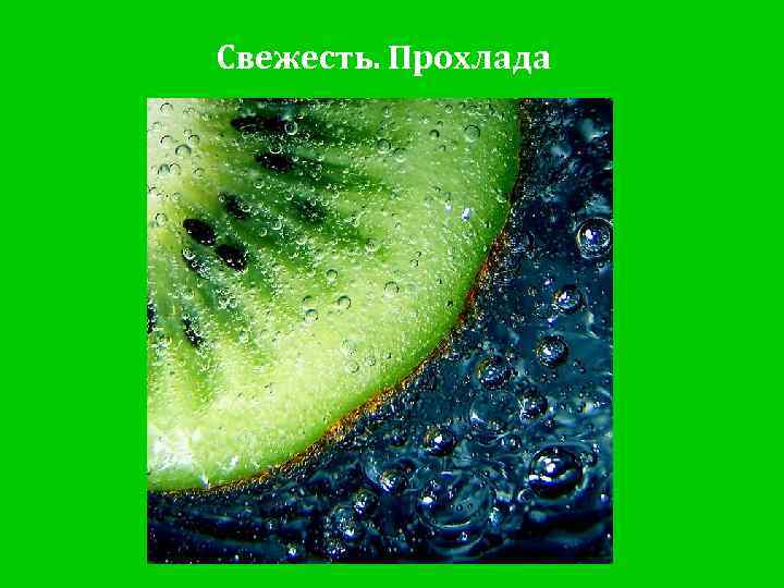 Свежесть. Прохлада 