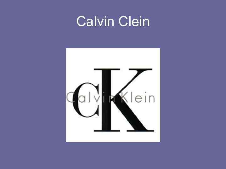 Calvin Clein 