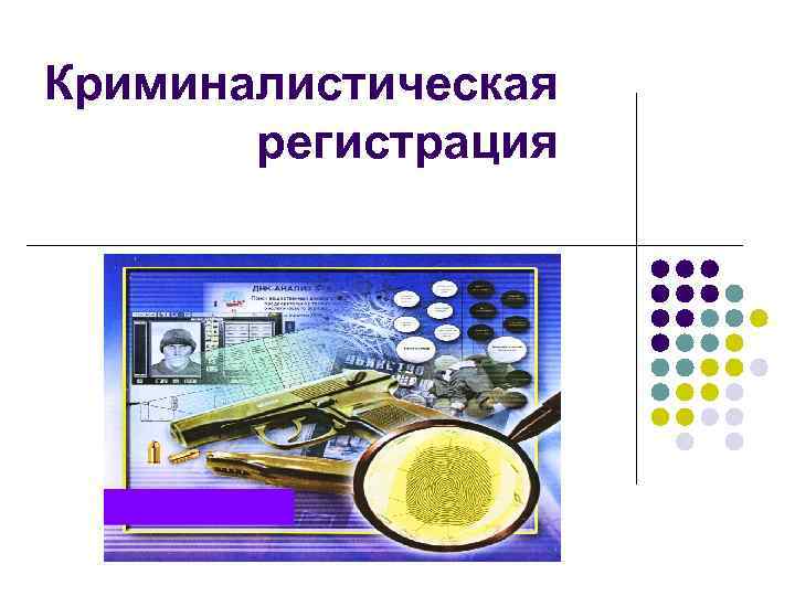 Криминалистический учет презентация