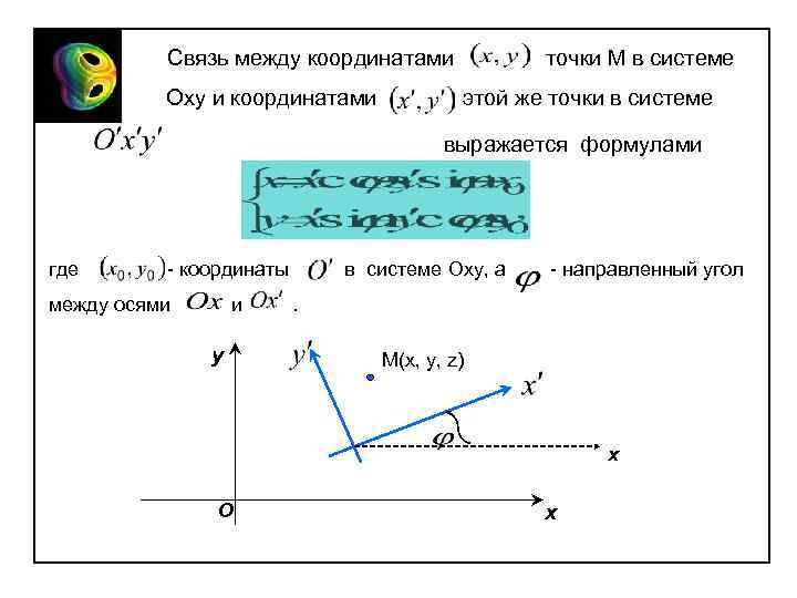 Установите соответствие между координатами