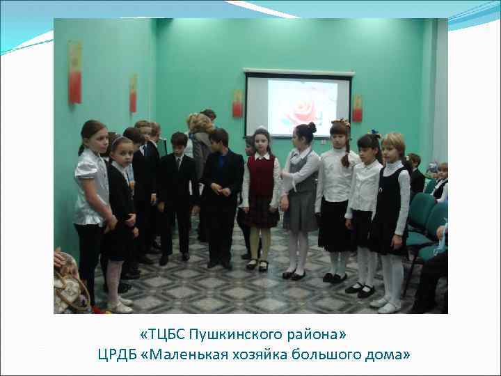  «ТЦБС Пушкинского района» ЦРДБ «Маленькая хозяйка большого дома» 