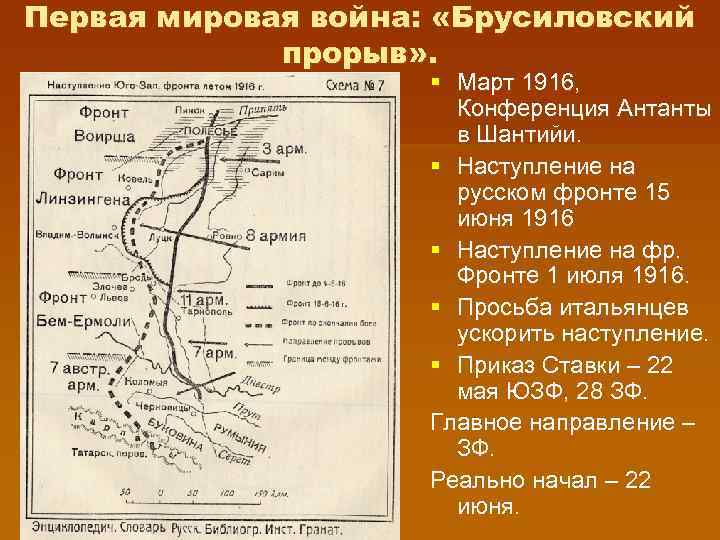 Первая мировая война: «Брусиловский прорыв» . § Март 1916, Конференция Антанты в Шантийи. §