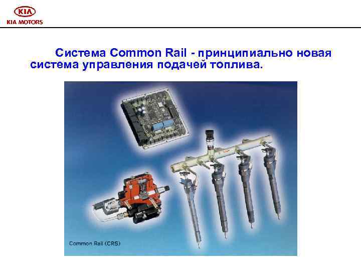 Система Common Rail - принципиально новая система управления подачей топлива. 