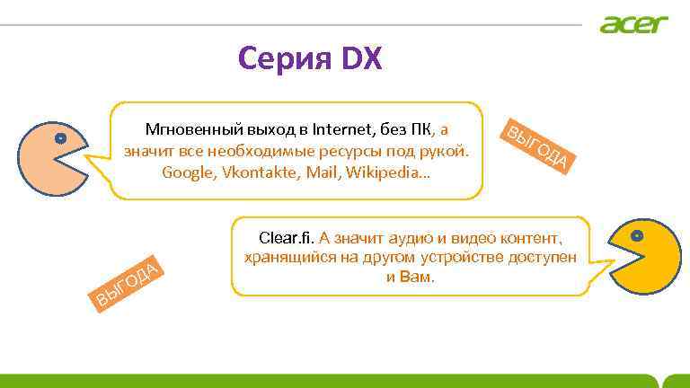 Серия DX Мгновенный выход в Internet, без ПК, а значит все необходимые ресурсы под