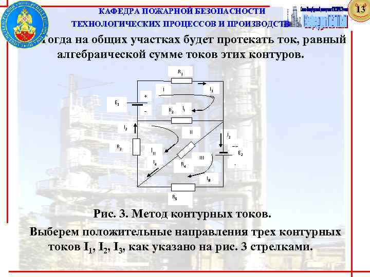  КАФЕДРА ПОЖАРНОЙ БЕЗОПАСНОСТИ ТЕХНОЛОГИЧЕСКИХ ПРОЦЕССОВ И ПРОИЗВОДСТВ Тогда на общих участках будет протекать