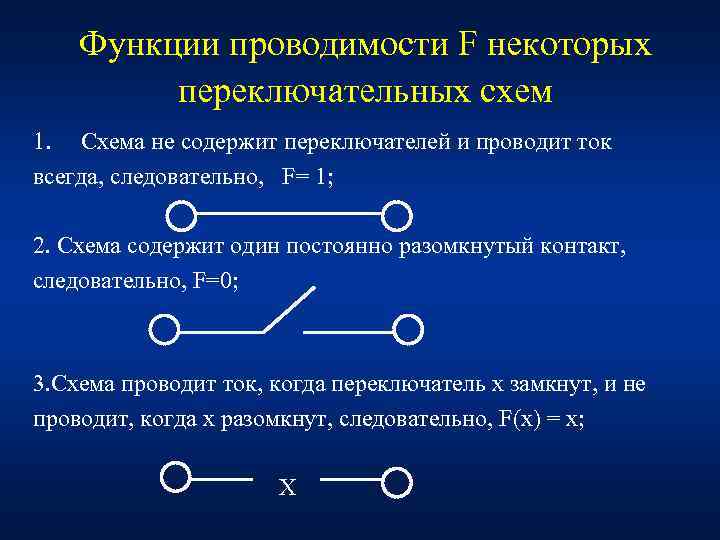 Упростите следующие переключательные схемы