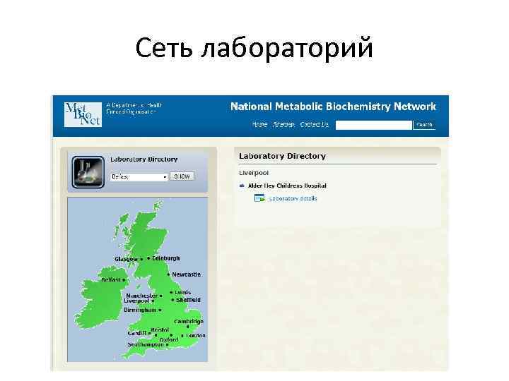 Сеть лабораторий 