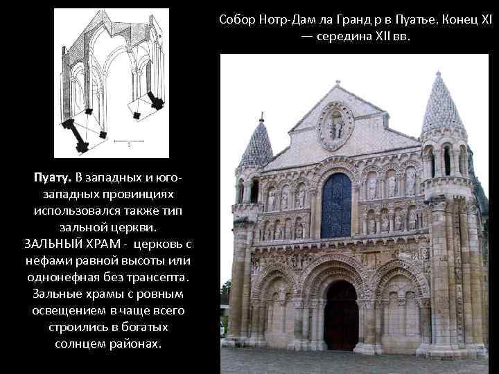 Собор Нотр-Дам ла Гранд р в Пуатье. Конец XI — середина XII вв. Пуату.
