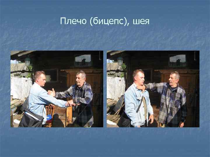 Плечо (бицепс), шея 