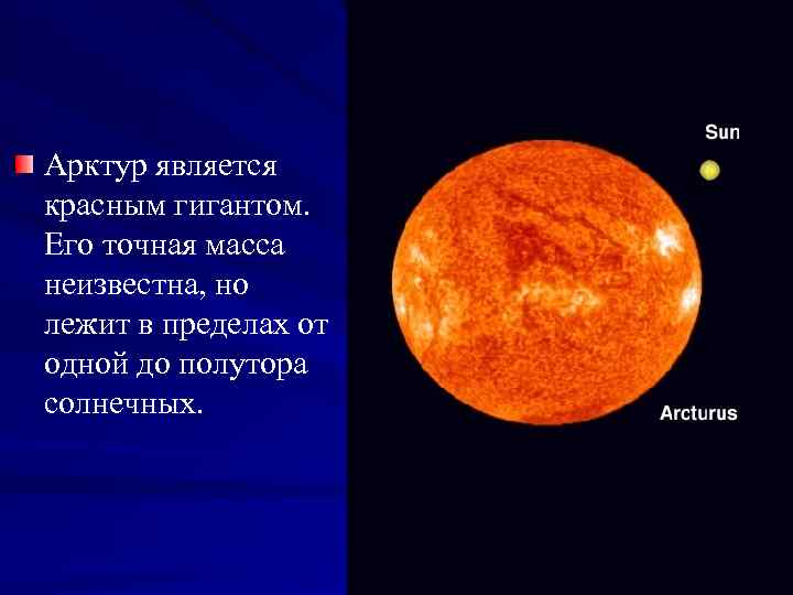 Звезда арктур презентация