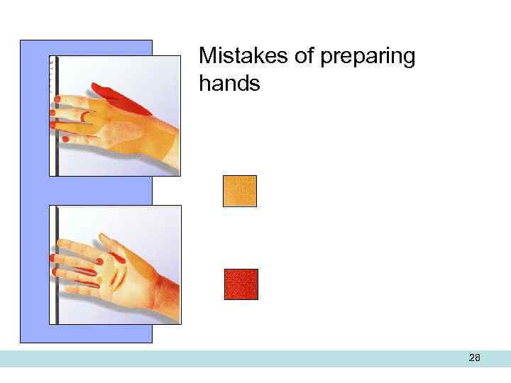 Mistakes of preparing hands 28 