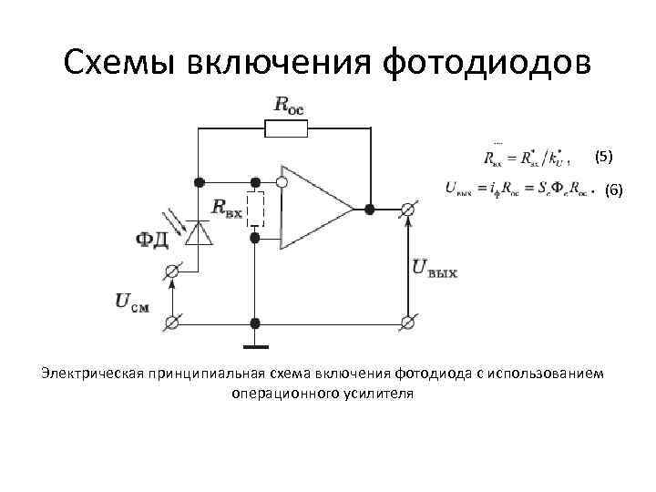 Эквивалентная схема фотодиода