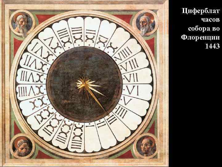 Циферблат часов собора во Флоренции 1443 