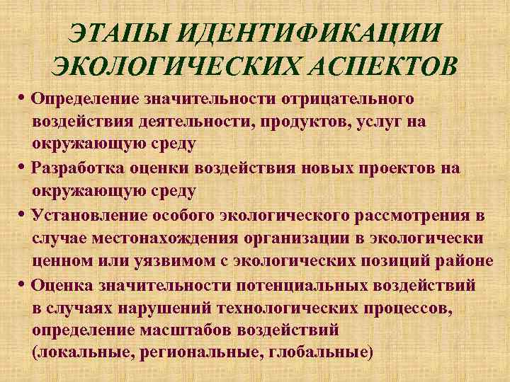 Экологический аспект. Метод экологической идентификации. Идентификация экологических аспектов. Этапы идентификации экологических аспектов предприятия. Метод экологической идентификации для дошкольников.