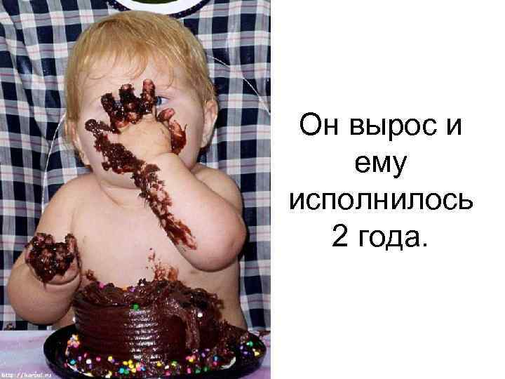 Он вырос и ему исполнилось 2 года. 