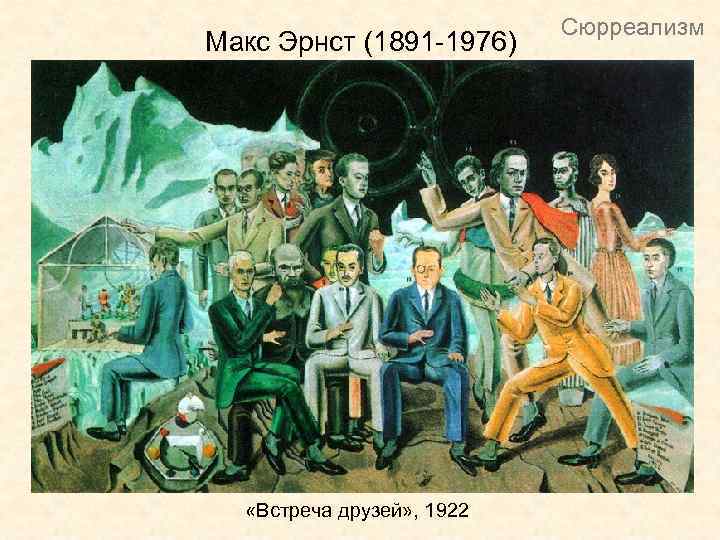 Макс Эрнст (1891 -1976) «Встреча друзей» , 1922 Сюрреализм 