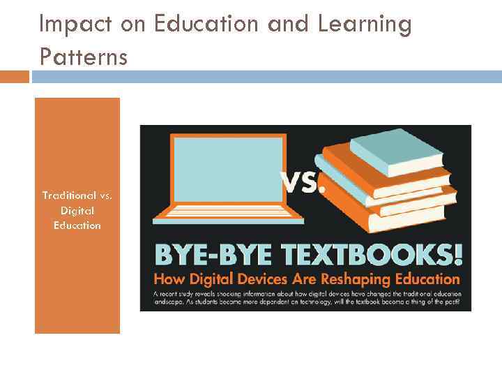 Impact on Education and Learning Patterns Traditional vs. Digital Education 