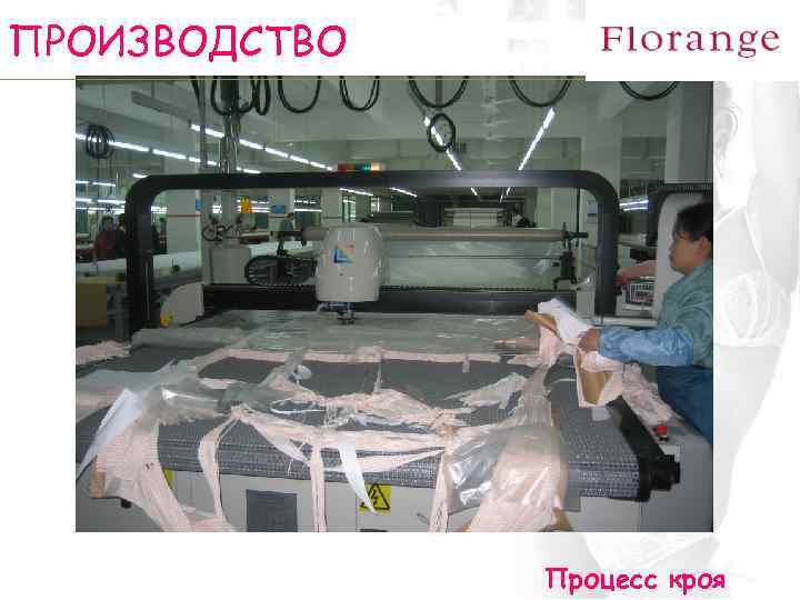 ПРОИЗВОДСТВО Процесс кроя 