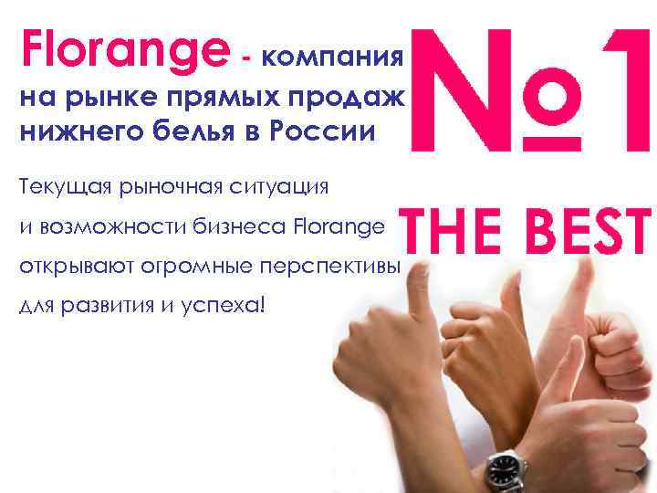 Florange - компания на рынке прямых продаж нижнего белья в России Текущая рыночная ситуация