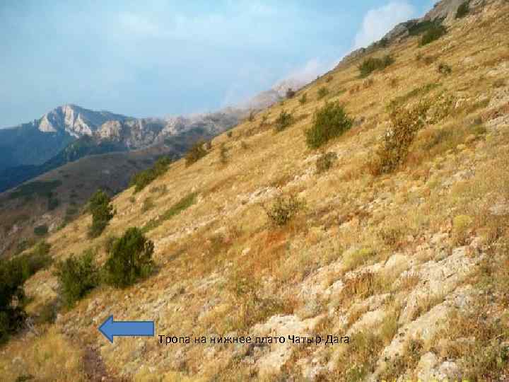 Тропа на нижнее плато Чатыр-Дага 