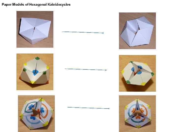 Paper Models of Hexagonal Kaleidocycles 