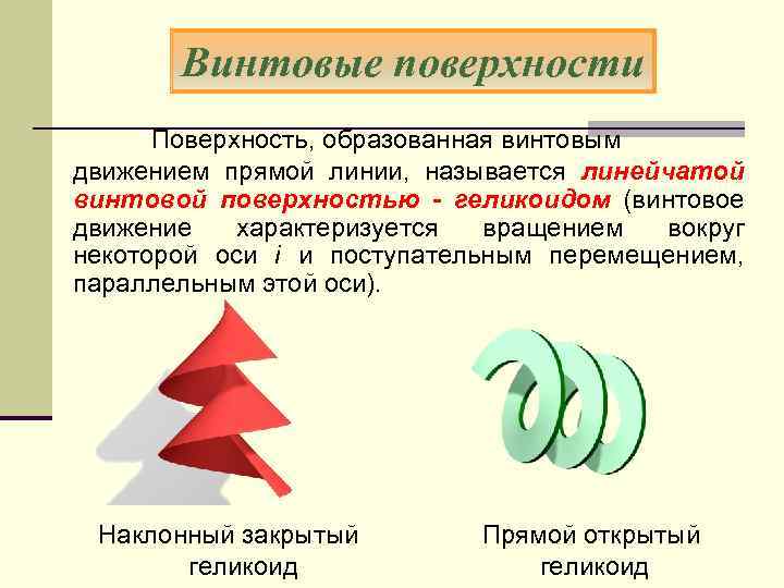 Образование поверхностей. Винтовые поверхности примеры. Линейчатая винтовая поверхность. Как образуется винтовая поверхность. Классификация поверхностей. Винтовые поверхности.