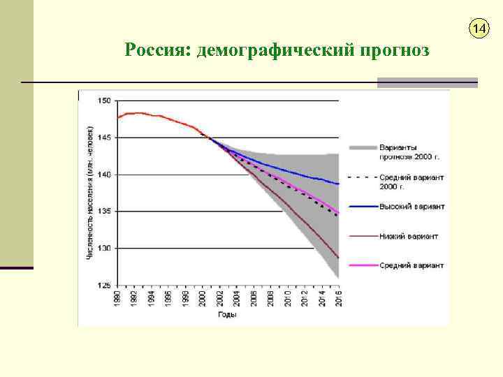 14 Россия: демографический прогноз 