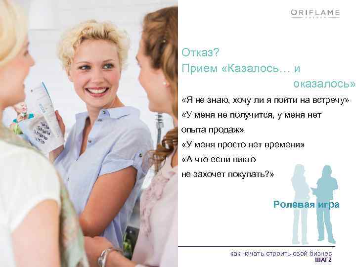 Отказ? Прием «Казалось… и оказалось» «Я не знаю, хочу ли я пойти на встречу»